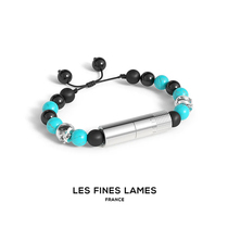 French Les Fines Lames green pine stone agate hand chain cigar puncher BP3133020 can get on a plane
