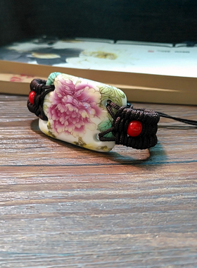 原创彩绘陶瓷遮伤疤文艺范手链