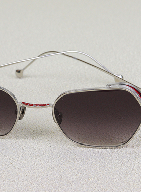 日本MATSUDA六边形复古纯钛墨镜