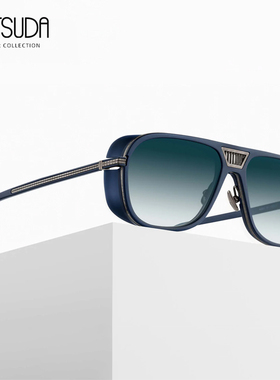 日本MATSUDA飞行员纯钛潮流墨镜