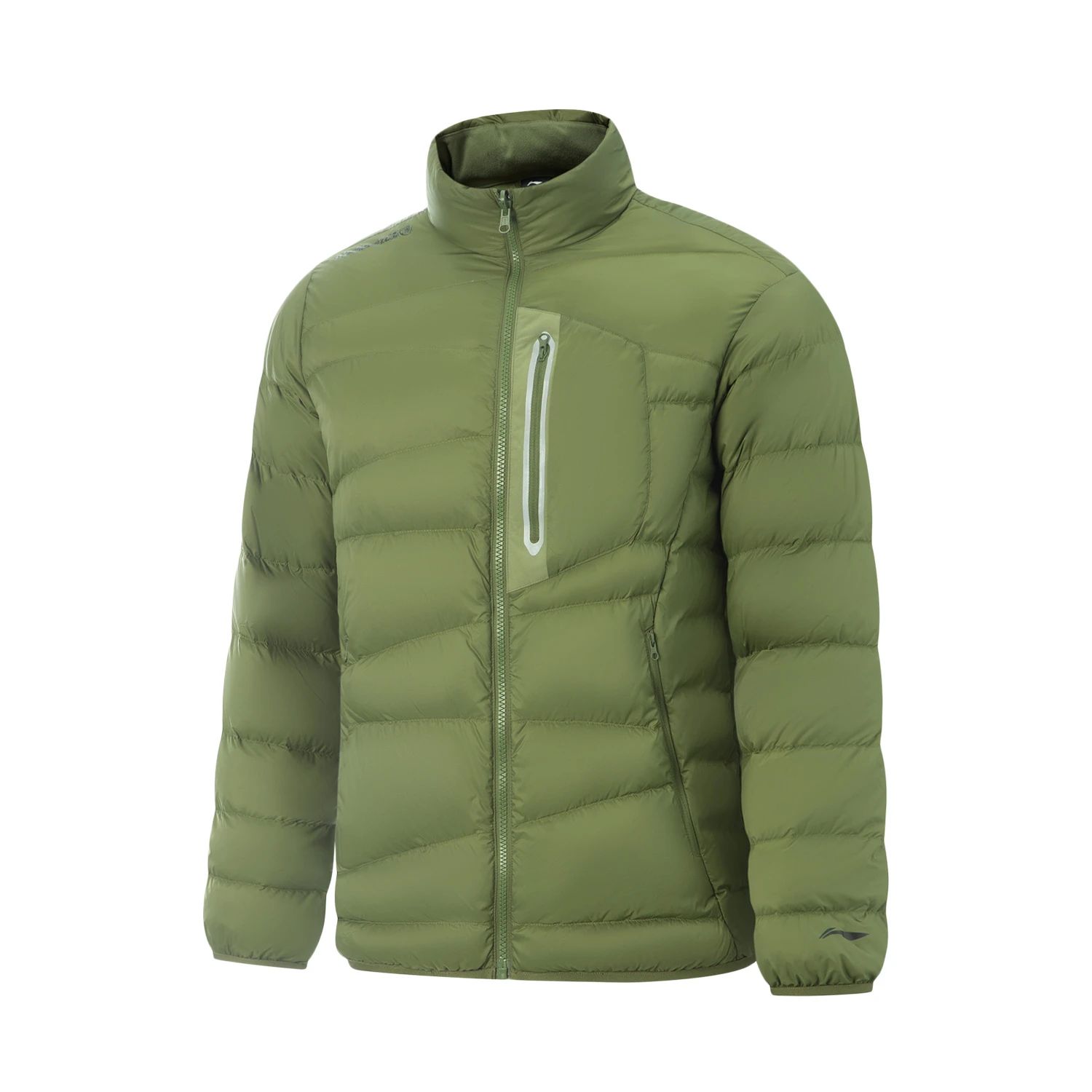 李宁2025冬季新款男子户外保暖休闲立领轻薄运动短羽绒服AYMV165 - 图2