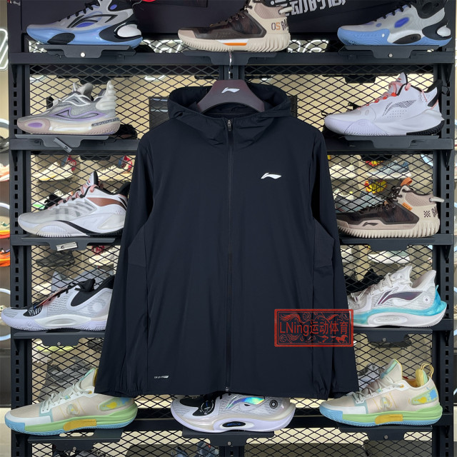 Li Ning summer ຜູ້ຊາຍປ້ອງກັນແສງແດດຂອງ windbreaker ກິລານ້ໍາຫນັກເບົາ