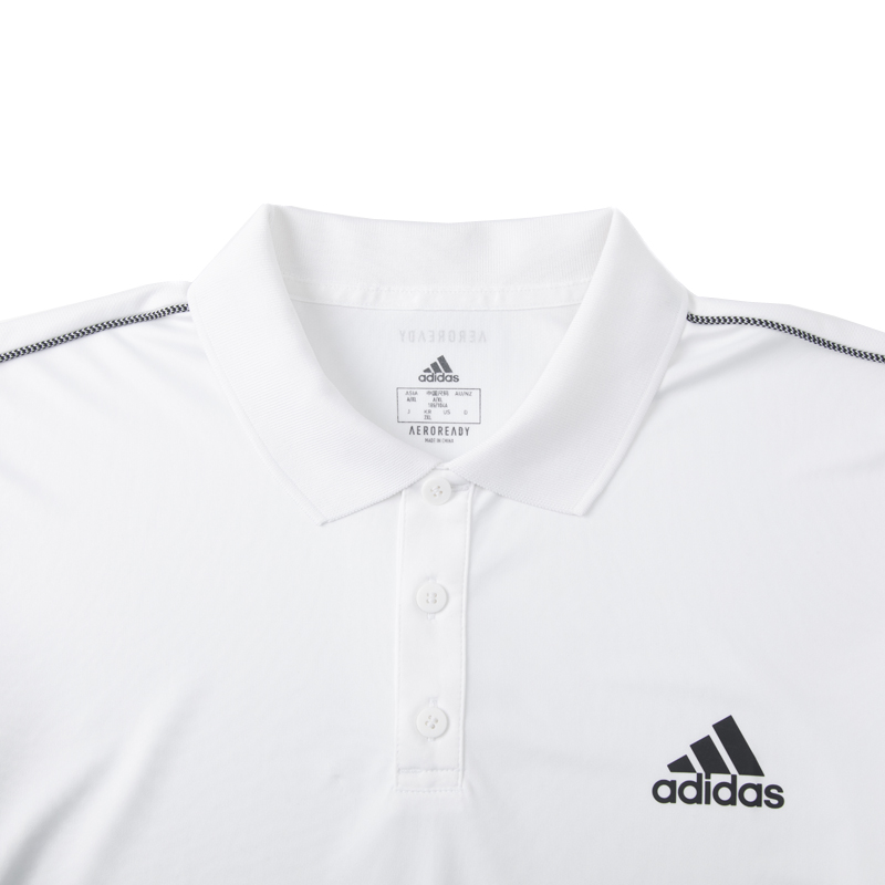 Adidas阿迪达斯短袖男装运动服透气休闲翻领网球上衣POLO衫DU0849 - 图1