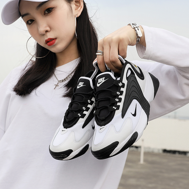 nike耐克鞋女 aj官网旗舰正品m2k老爹鞋运动休闲情侣熊猫鞋AO0354