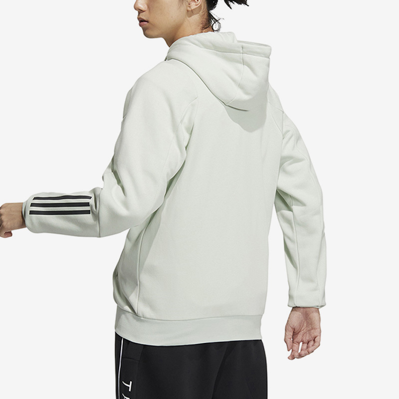 Adidas阿迪达斯夹克男2023新款运动服休闲宽松防风连帽外套HN9032-图1