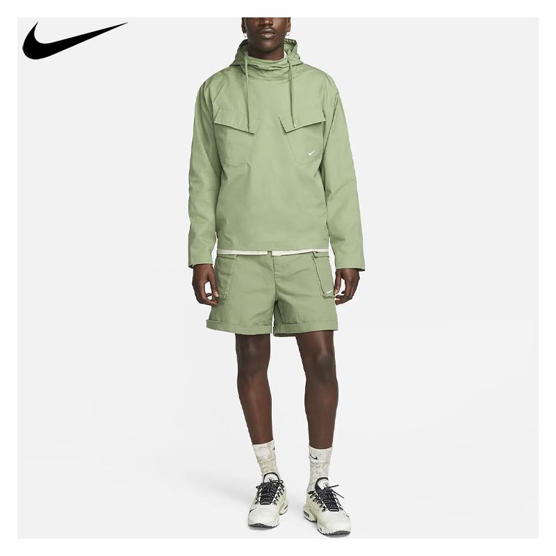 Nike耐克外套男2023秋季新款运动服休闲连帽防风套头衫DX0718-386 - 图3