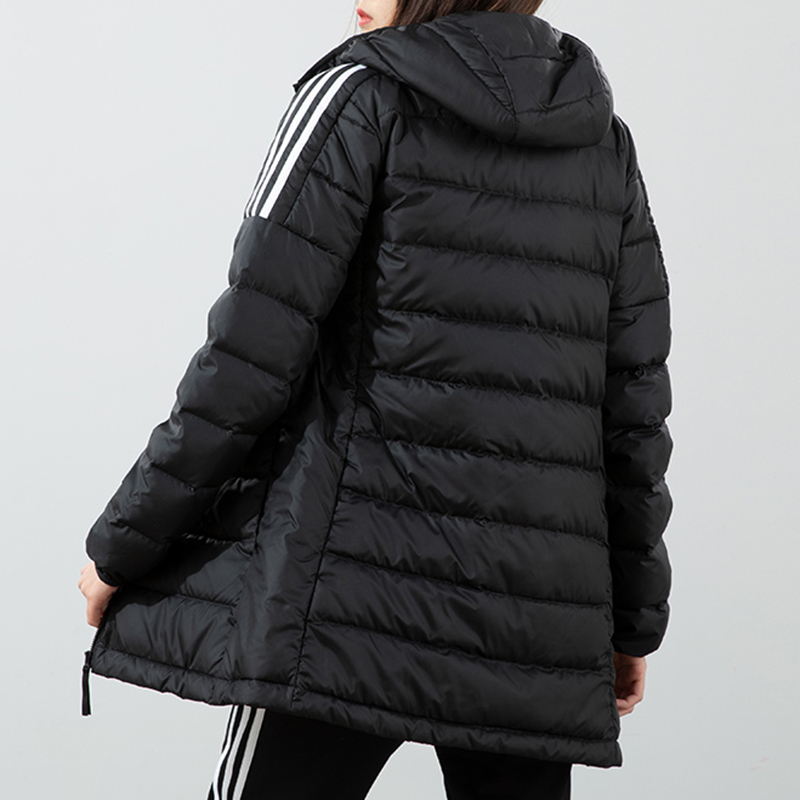 Adidas阿迪达斯羽绒服女官方旗舰正品冬季新款女士中长款保暖棉服