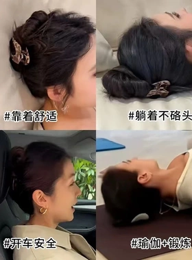 弧形鲍鱼头发抓夹女高级感2025新款后脑勺扁平盘发夹不硌头鸭嘴夹
