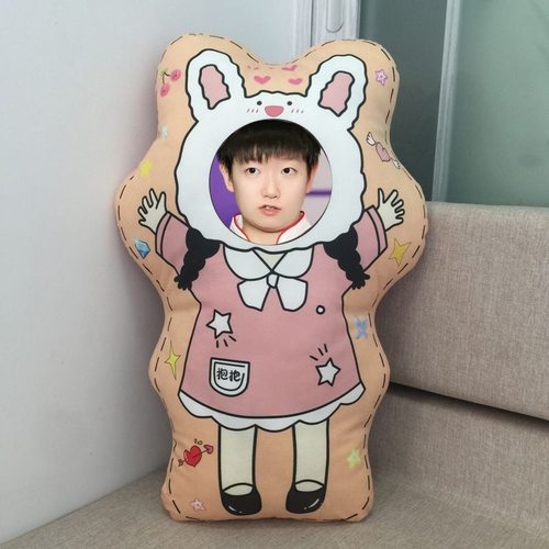 diy抱枕来图定制人物照片异形抱枕送朋友生日礼物学生靠枕午睡枕 - 图2