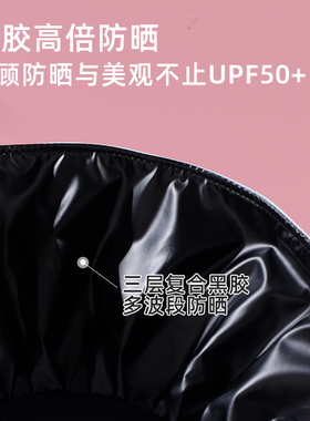 儿童防晒帽子彩虹发箍夏季沙滩