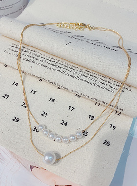 choker双层日韩风项圈脖子饰品