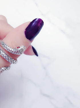 日韩风复古做旧小蛇戒指