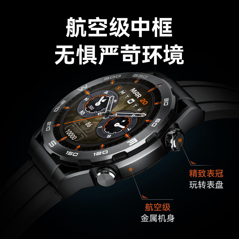 嘿喽HAYLOU Watch R8智能手表非凡大师AMOLED大屏NFC门禁卡蓝牙5.3语音通话运动防水男女款离线支付/百度地图 - 图1