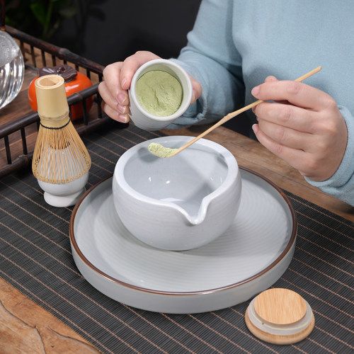 抹茶碗日式打抹茶用茶具套装茶筅竹子抹茶刷百本立宋代点茶道禅意 - 图1