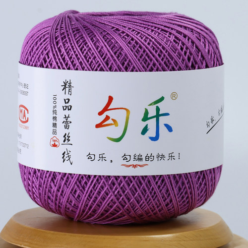勾乐6号精品蕾丝线 DIY 钩编线 手工纯棉钩针线 - 图3