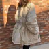 Áo khoác cotton nữ dài 2019 áo khoác mùa đông mới Hàn Quốc Áo khoác cotton Dongdaemun học sinh trung học eo áo cotton - Bông
