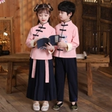 Детское ханьфу, осенний этнический костюм мальчика цветочника, китайский стиль, этнический стиль