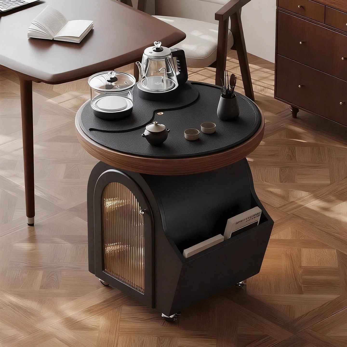 岛屿移动茶台茶具一整套阳台小茶桌2025新款高端烧水壶一体,淘宝优惠券,粉丝福利购,淘宝优惠卷