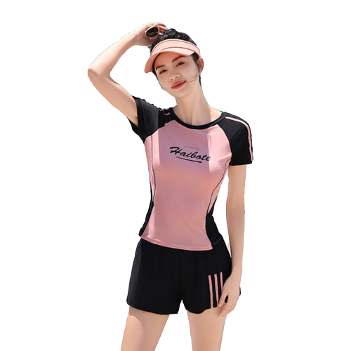 2025新款泳衣女分体学生显瘦两件套遮肚沙滩度假保守高级感游泳装 - 图3