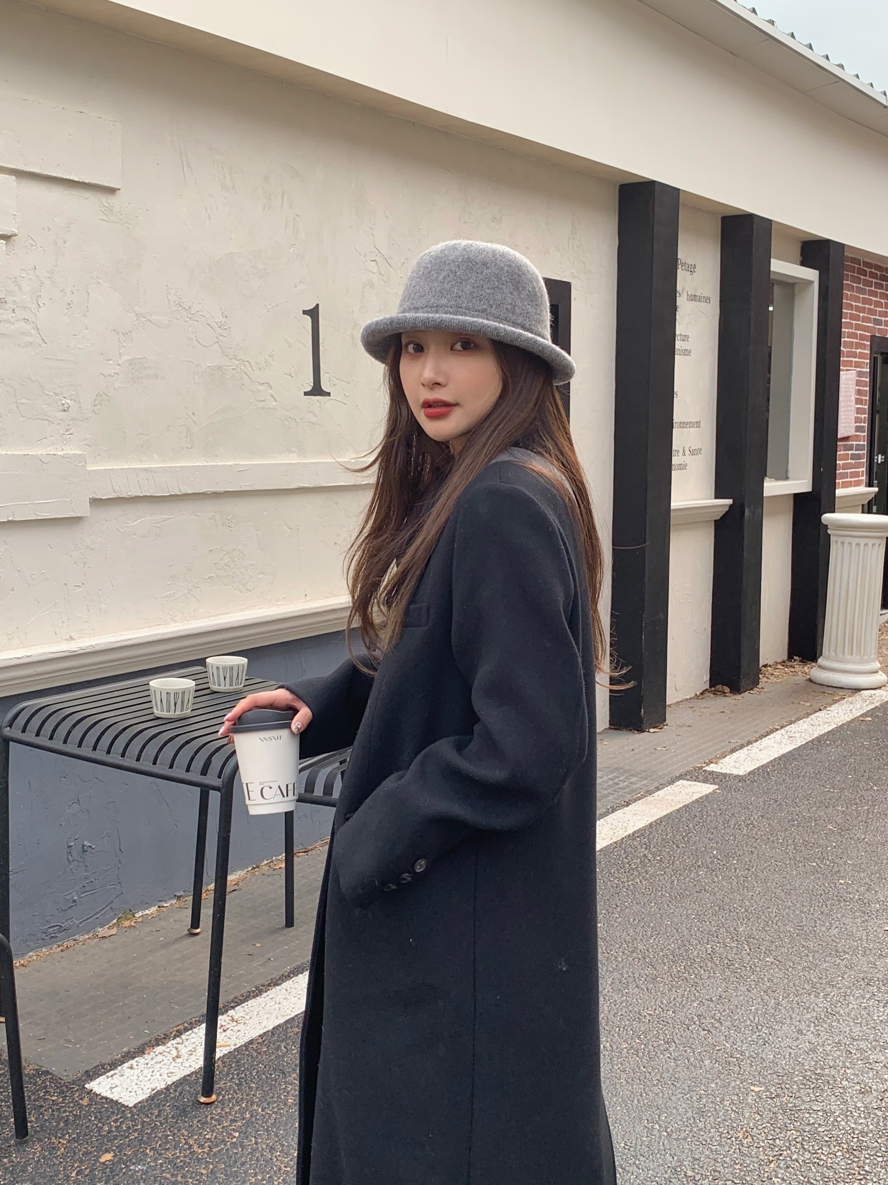 芝士商店~卷边羊毛渔夫帽女秋冬高级感帽子显脸小礼帽圆顶盆帽ins