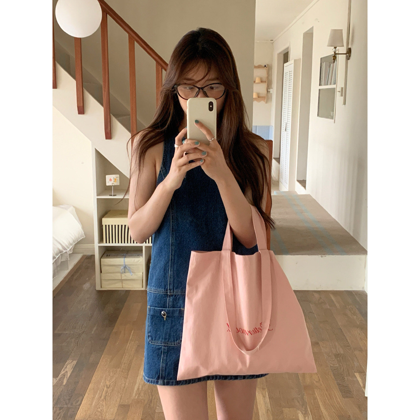 定制款~韩系白色简约单肩帆布包女慵懒风松弛感包包大容量帆布袋,淘宝优惠券,粉丝福利购,淘宝优惠卷