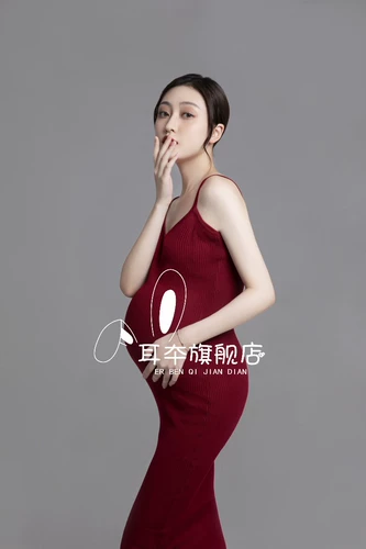 Трикотажная майка для беременных, платье-комбинация для матери и ребенка, реквизит для фотографии