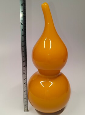 淄博鸡油黄葫芦，新房装饰，风水聚财，手工制作，中小号23厘米