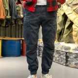 Осенняя шея ns yu wenle притворяется, что тренд брюк клише 俅 硭 允 允 允 Cargo Casual