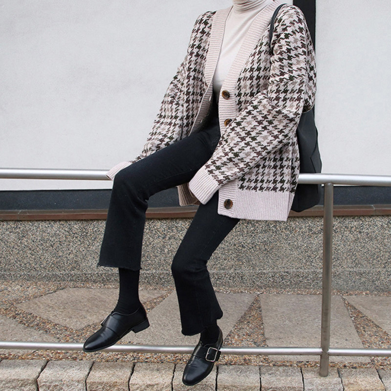 2020年新款夏季黑色宽松高腰牛仔裤 可丹花牛仔裤