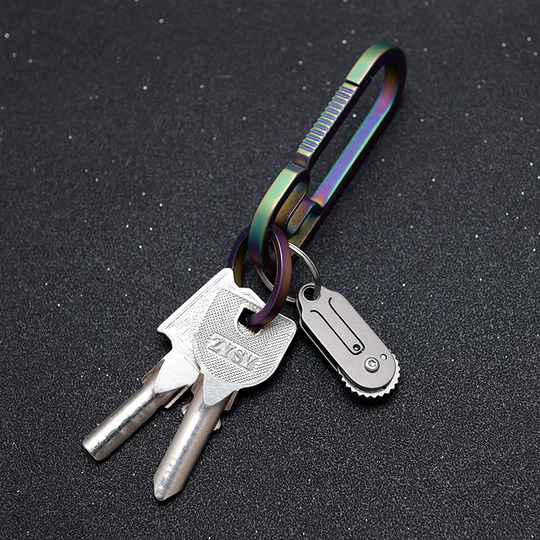 钛合金迷你小刀便携袖珍小爪刀随身拆快递开箱钥匙扣挂件口袋小刀