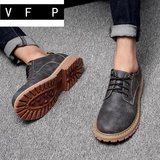 Martens, нескользящие универсальные туфли в английском стиле для кожаной обуви для отдыха, большой размер