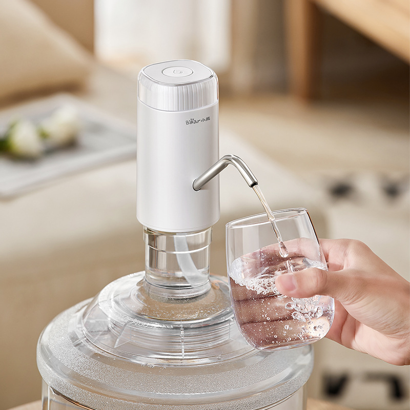 小熊桶装水抽水器YSJ-D05U2 电动饮水机自动吸水压水器纯净矿泉水 - 图0