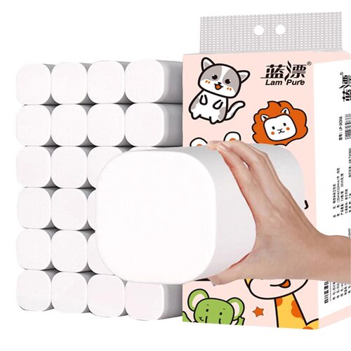 卫生纸卷纸蓝漂大卷厕纸卷筒纸家用实惠装整箱批发手纸巾厂家直销 - 图2