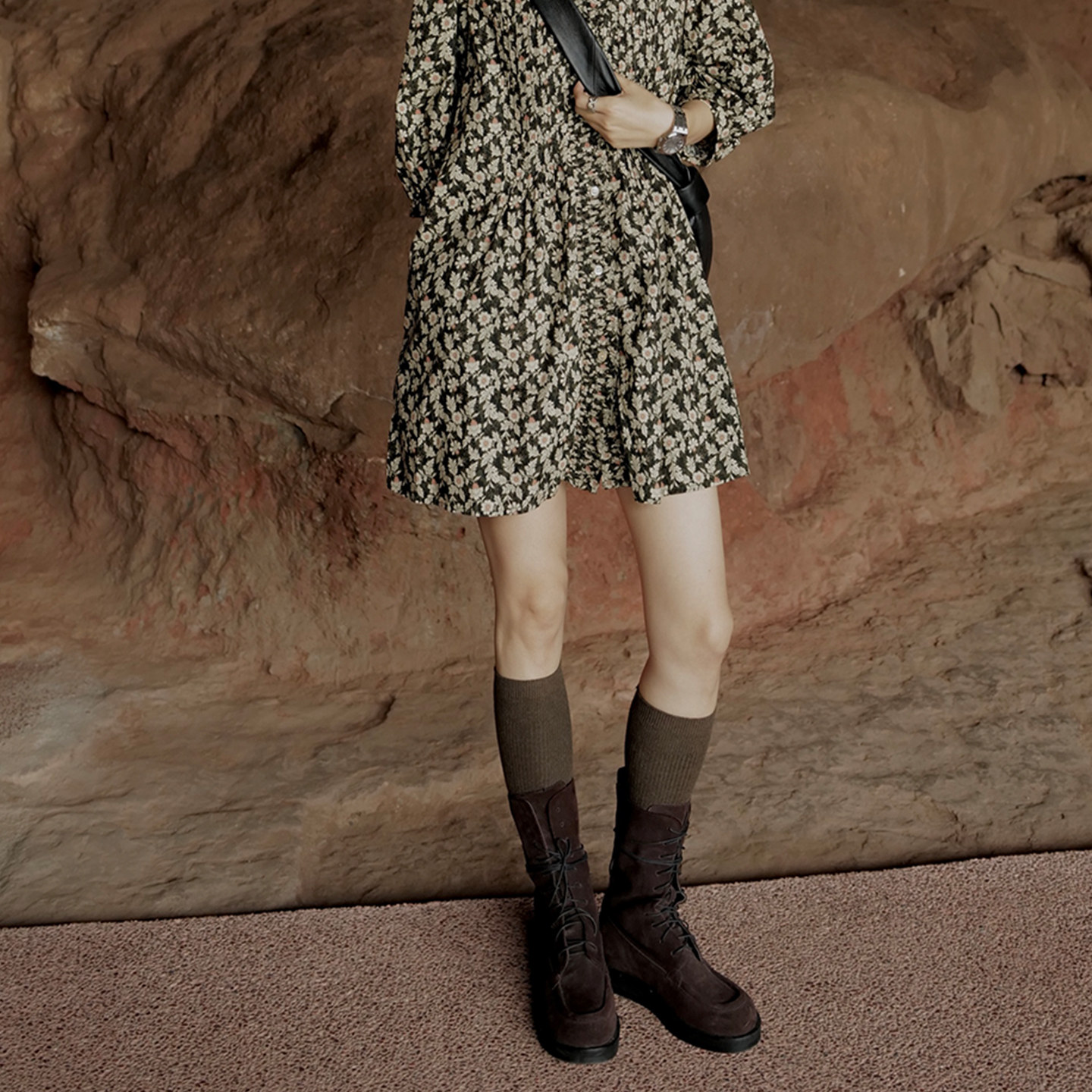 NW80EN 打揽碎花连衣裙｜日制手工棉做出麻的骨感网筛印花工艺简,淘宝优惠券,粉丝福利购,淘宝优惠卷