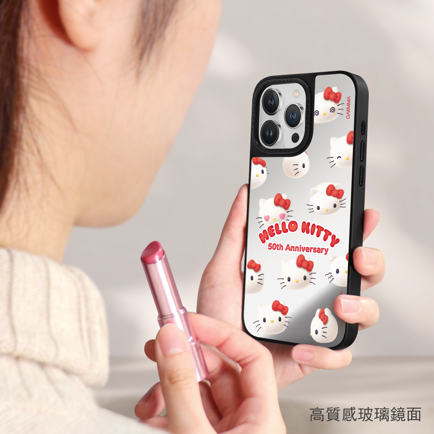 GARMMA永橙50周年适用iPhone15promax卡通透明手机壳hellokitty防摔苹果15Pro保护套支持MagSafe磁吸全包壳女-图2