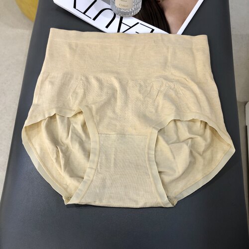 俏织新款女士中腰收腹提臀内裤无缝一体式包臀舒适透气三角短裤头 - 图2