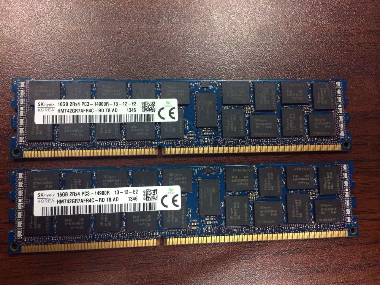 Память Hyundai SK Hynix 16G 2RX4 PC3-14900R DDR3 1866 ECC REG для сервера