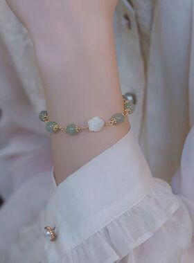 盛夏玫瑰手链女小众ins超仙甜美百搭气质轻奢闺蜜学生手饰品