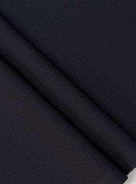 夏季黑蓝色点纹精纺西装毛料 70%羊毛西服西裤面料马甲裙制服布料