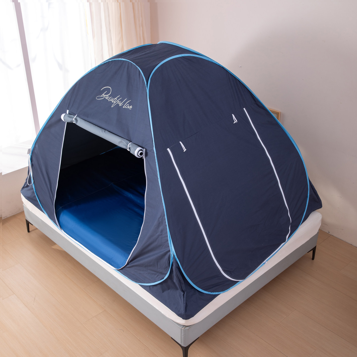 防风保暖蚊帐免安装帐篷公园户外露营遮光家用双人1.5/1.8m蒙古包,淘宝优惠券,粉丝福利购,淘宝优惠卷