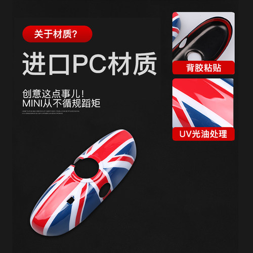 适用于宝马迷你MINIF55/F56/F54内后视镜壳F60倒车镜内饰改装饰壳 - 图1