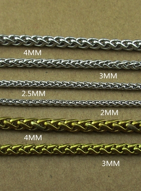 不锈钢黄铜龙骨花篮链项链毛衣链