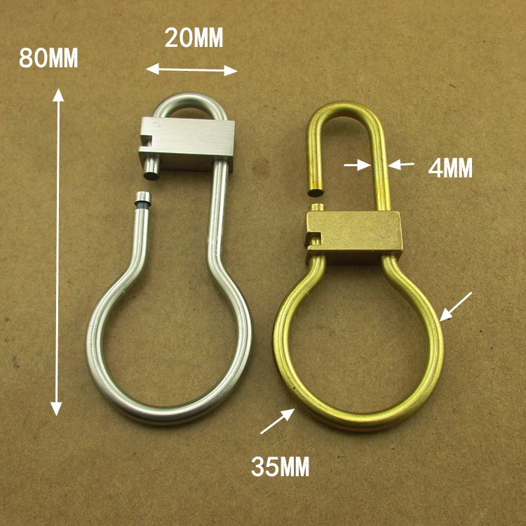 手工黄铜葫芦钥匙扣圈环不锈钢复古怀旧EDC卡扣快挂纯铜汽车腰挂