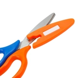 Детские ножницы, маленький мультяшный защитный чехол, поделки из бумаги ручной работы, маленькие пластиковые канцтовары для школьников для детского сада