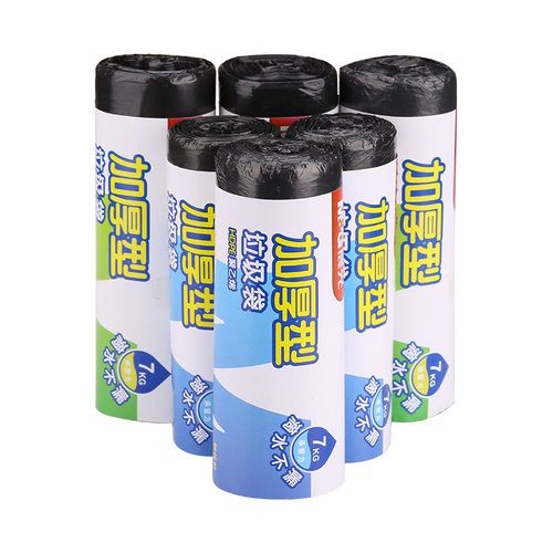 晨光垃圾袋3卷 一次性家用办公酒店宾馆用黑色垃圾袋加厚大号小号塑料袋点断式垃圾袋批发 - 图0