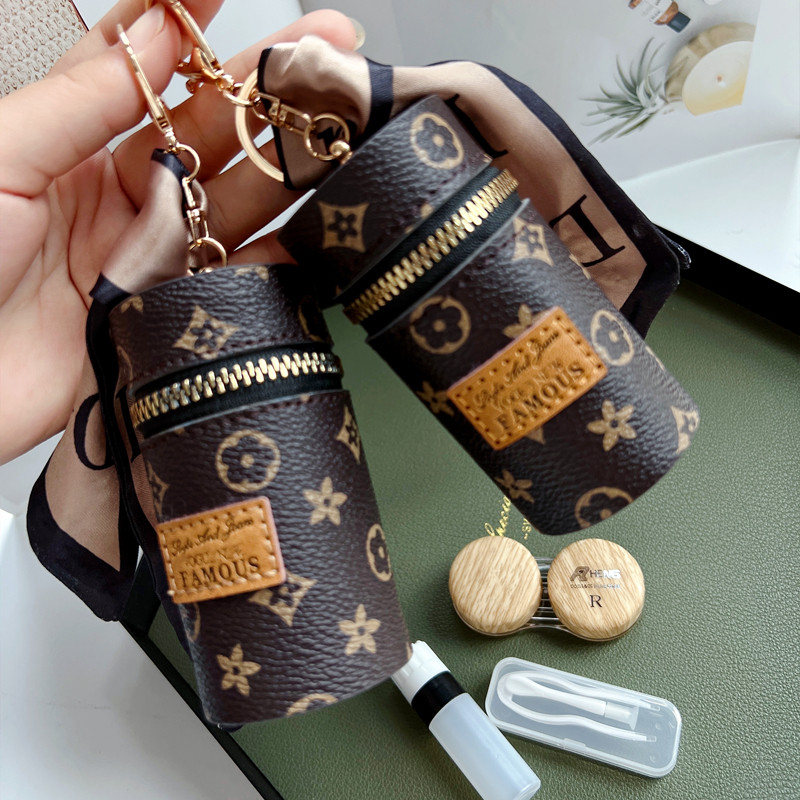 超飒！时尚个性近视隐形眼镜盒便携多用美瞳盒高级感拉链收纳包潮,淘宝优惠券,粉丝福利购,淘宝优惠卷