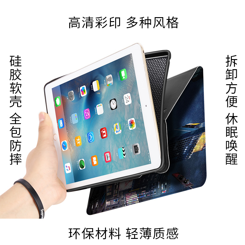 适用苹果平板iPad2021保护套新款ipad9超薄10.2寸防摔软壳A2602iPadair1保护套Air2壳2021硅胶皮套5卡通6th7-图0