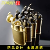 Медная старомодная ретро ветрозащитная креативная зажигалка на керосине