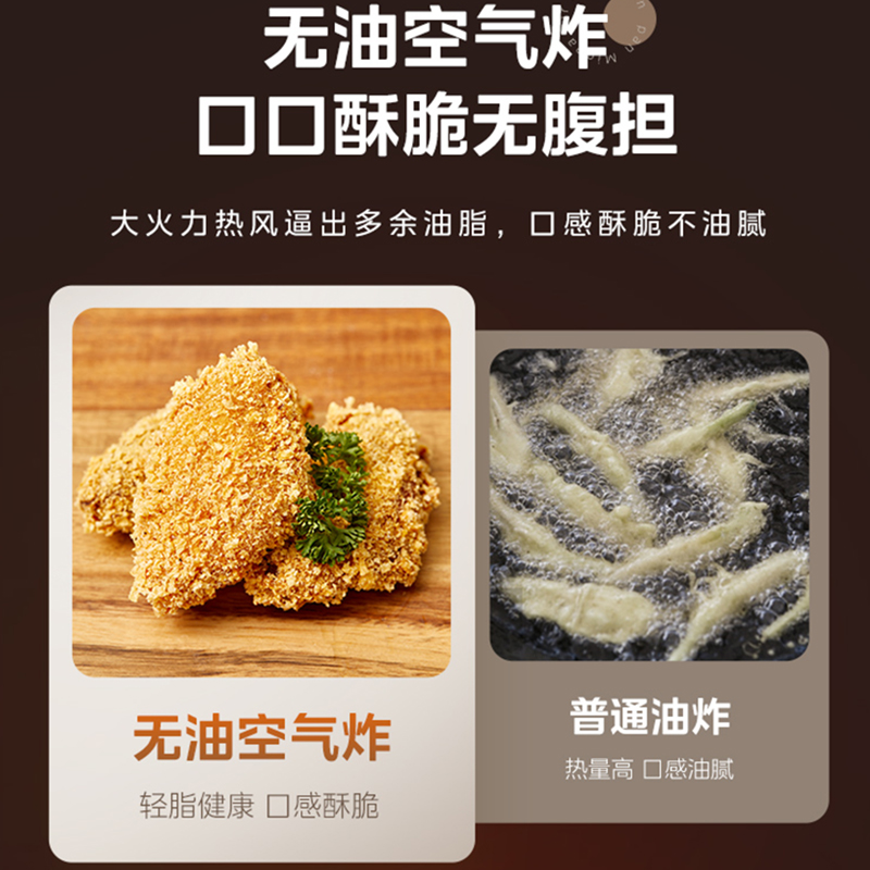 美的空气电炸锅家用智能大容量全自动电烤箱一体多功能无油薯条机 - 图2