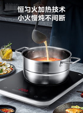 美的电磁炉大尺寸面板九档火力